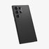 ACS05614 - Galaxy S23 Ultra Case Liquid Air in matte black showing the back